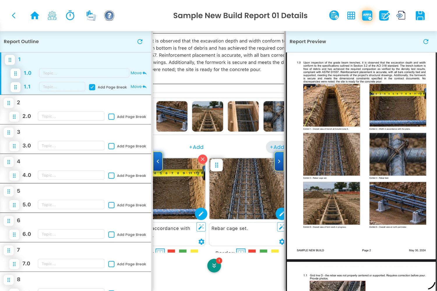Observation Reports Report Preview screenshot